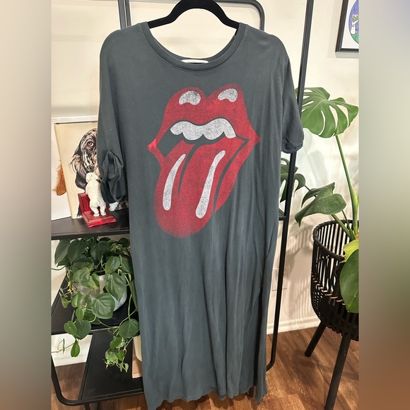 Daydreamer X Free People Rolling Stones T-shirt Dress - Picture 1 of 5